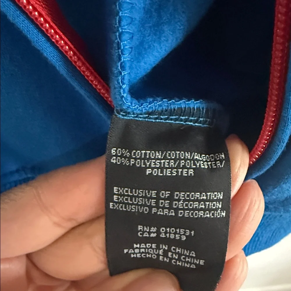 Super Mario Red and Blue Hoodie - Picture 8 of 9